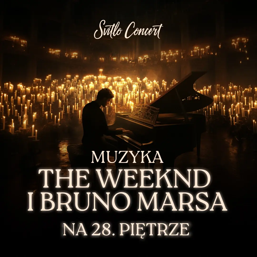 Muzyka The Weeknd i Bruno Marsa na 28. piętrze Warszawa — Sky Hall by Svitlo Concert, Warszawa