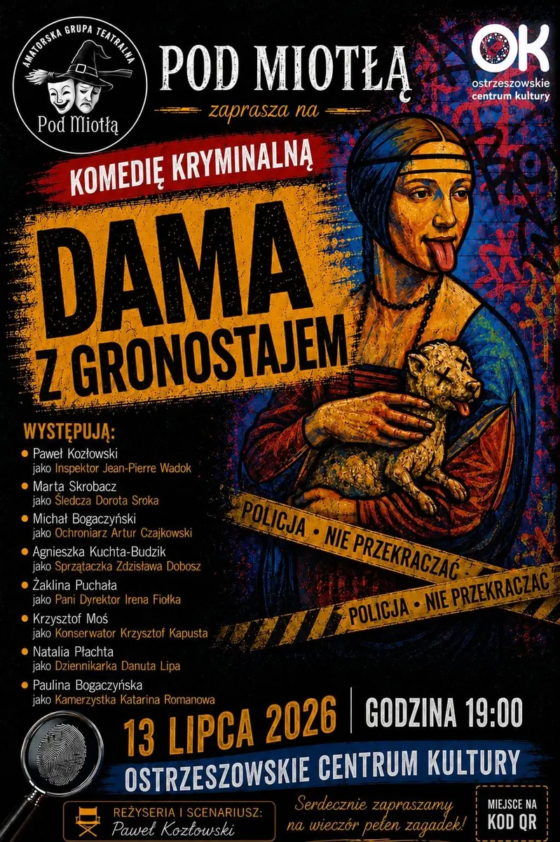 Představení DÁMA S LASICÍ — Kino Piast - Ostrzeszów, Ostrzeszów