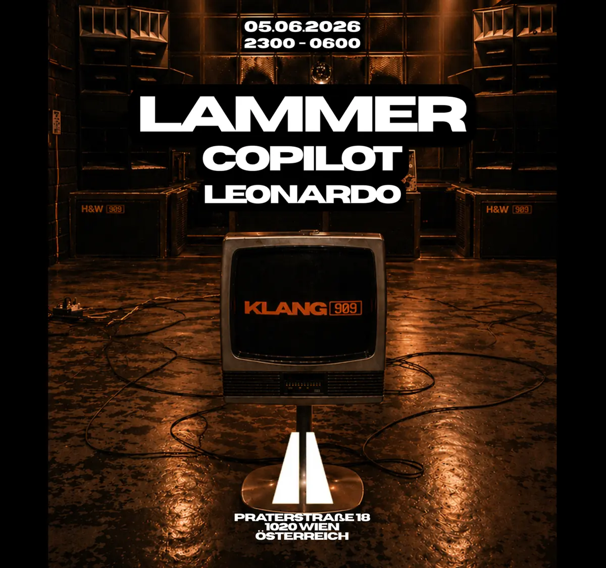 KLANG909 with LAMMER — PRST, Vídeň