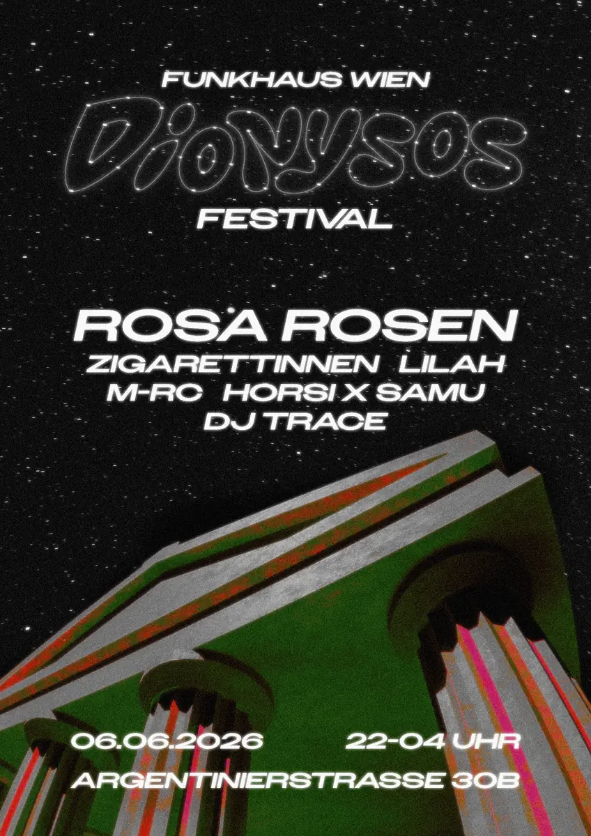 Dionysos Festival x Funkhaus — TBA - Funkhaus Wien, Wien