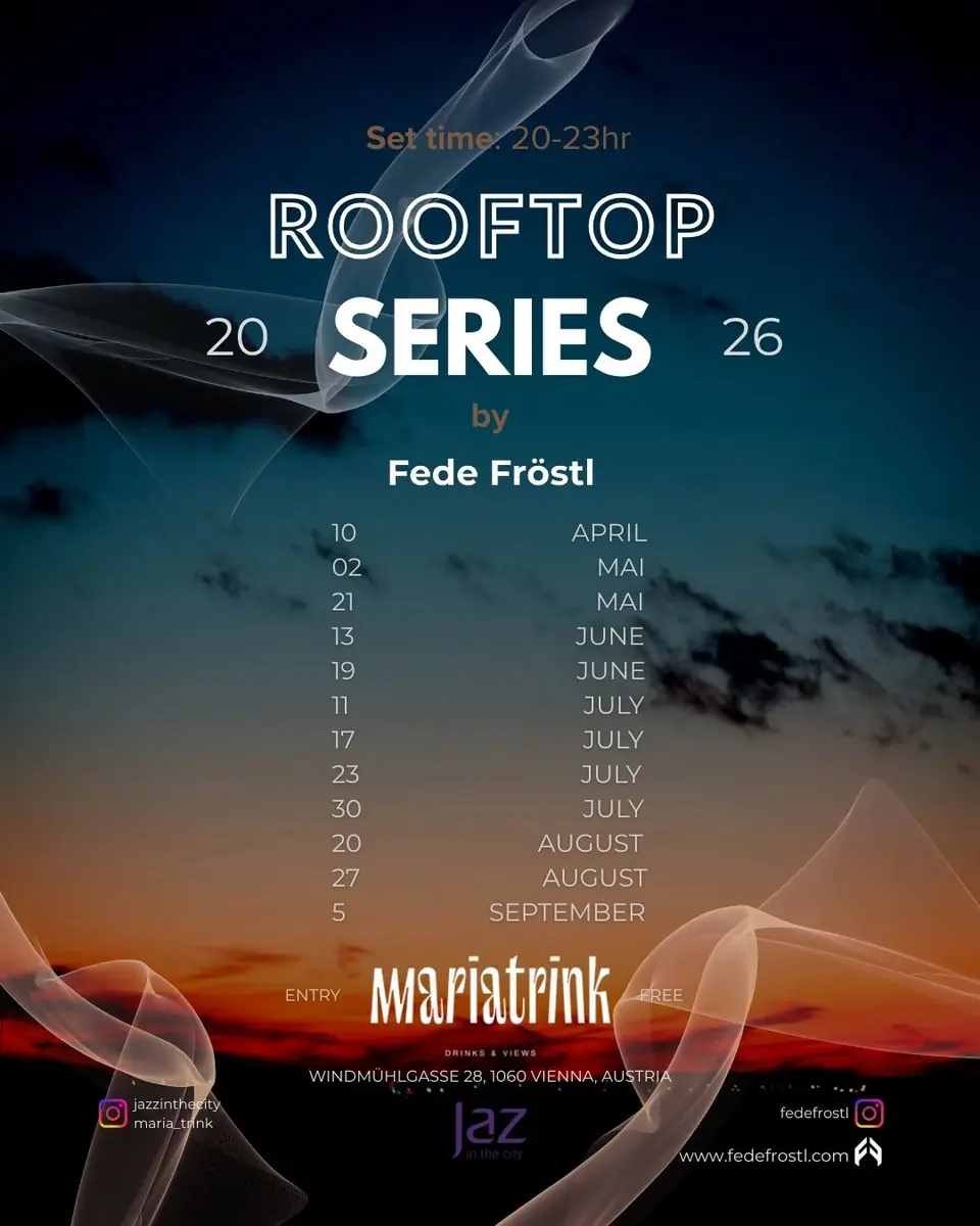 ROOFTOP SERIES 2026 at Mariatrink — Jaz in the City, Wiedeń