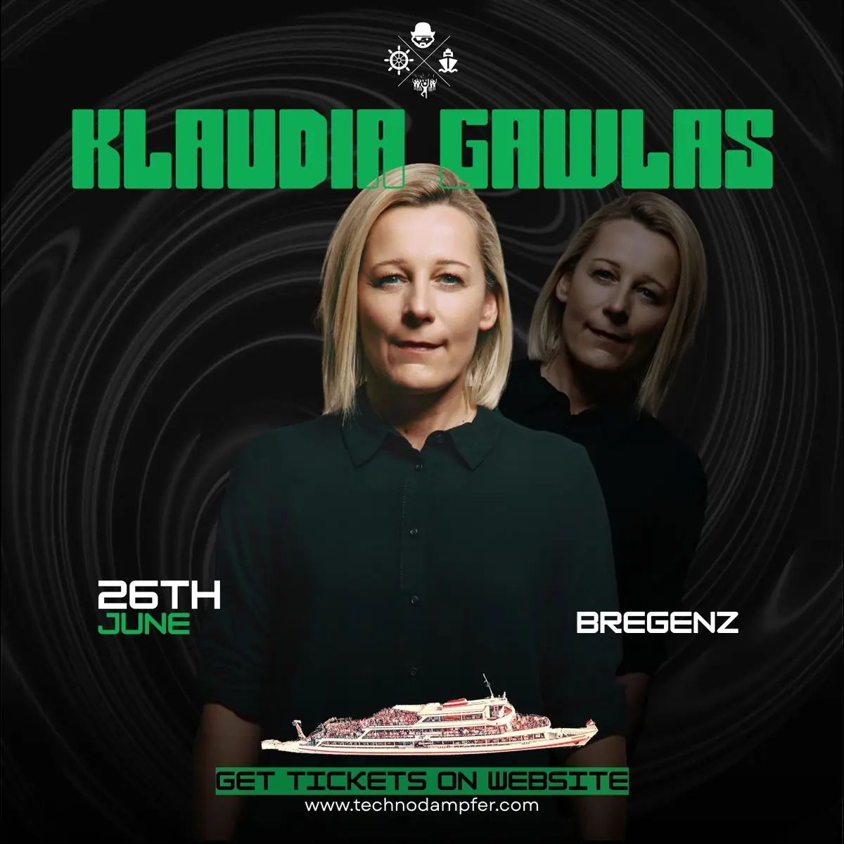 Techno Dampfer Bregenz with Klaudia Gawlas — TBA - Seestraße 4, 6900 Bregenz, Bregencja