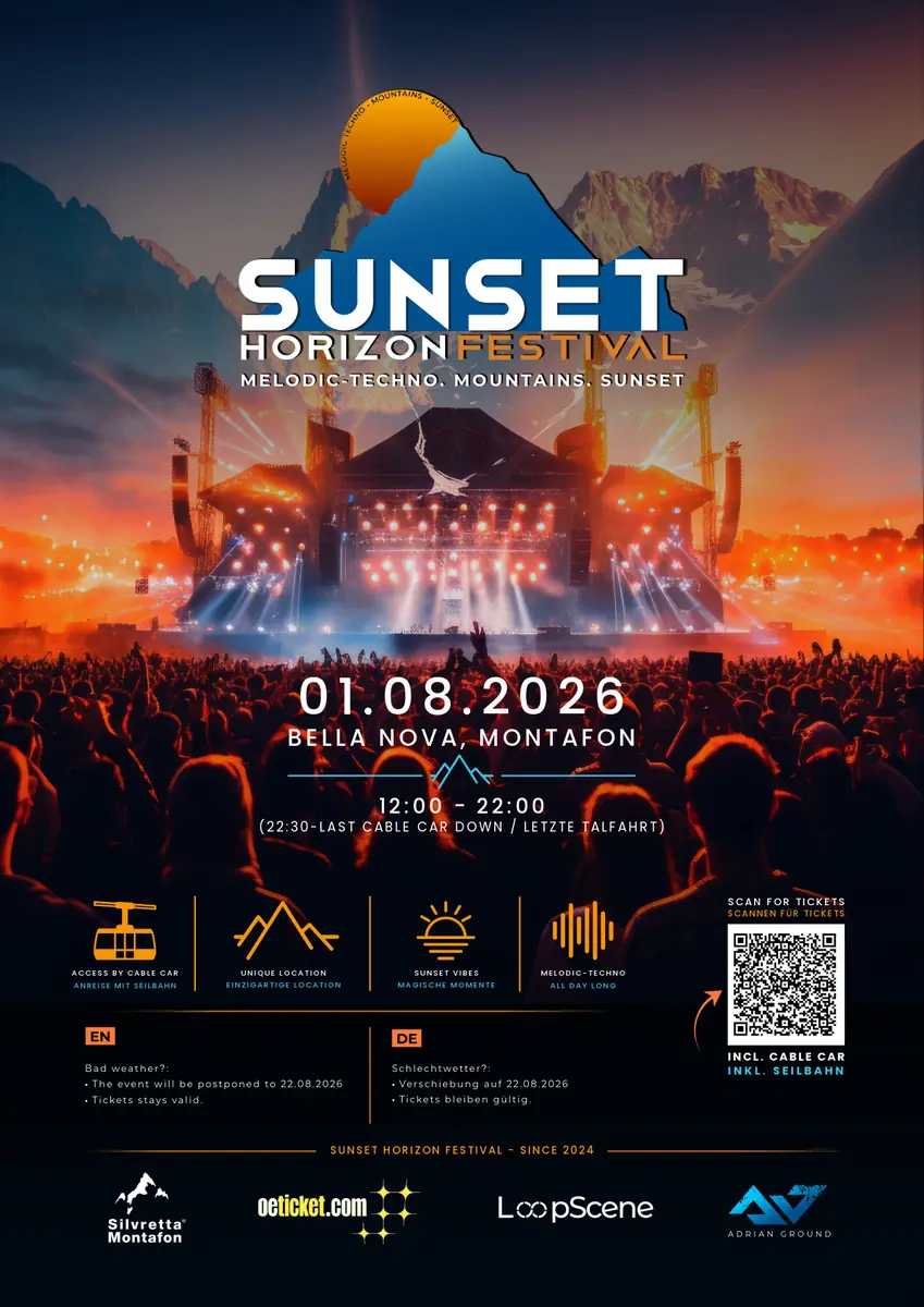 Sunset Horizon Festival — Bella Nova - Valisera Bahn Bergstation