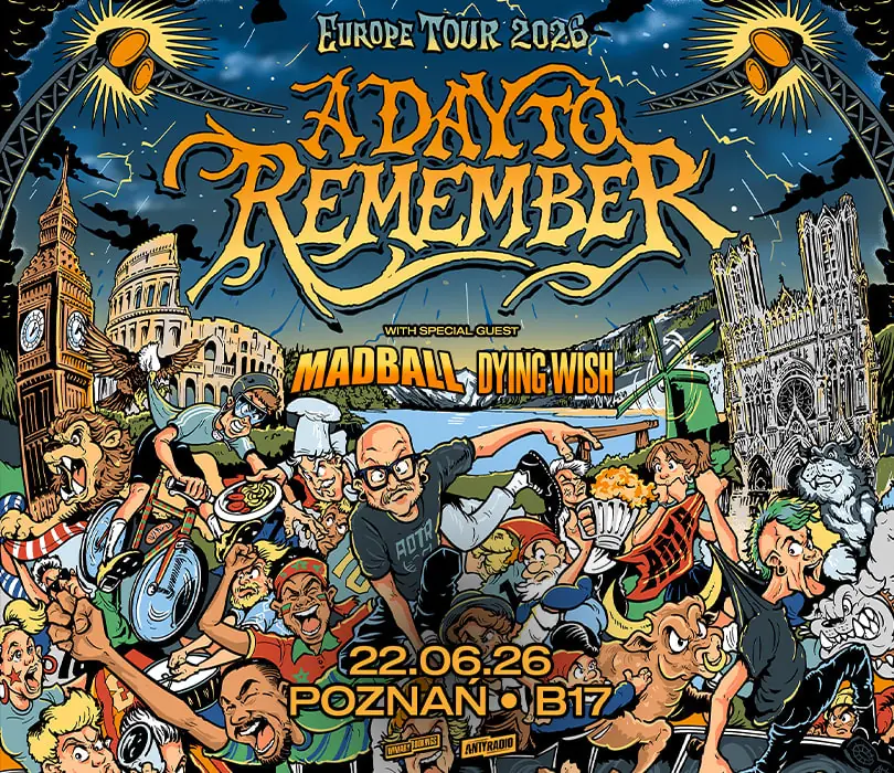 A DAY TO REMEMBER | Poznań — Klub Muzyczny B17, Poznań