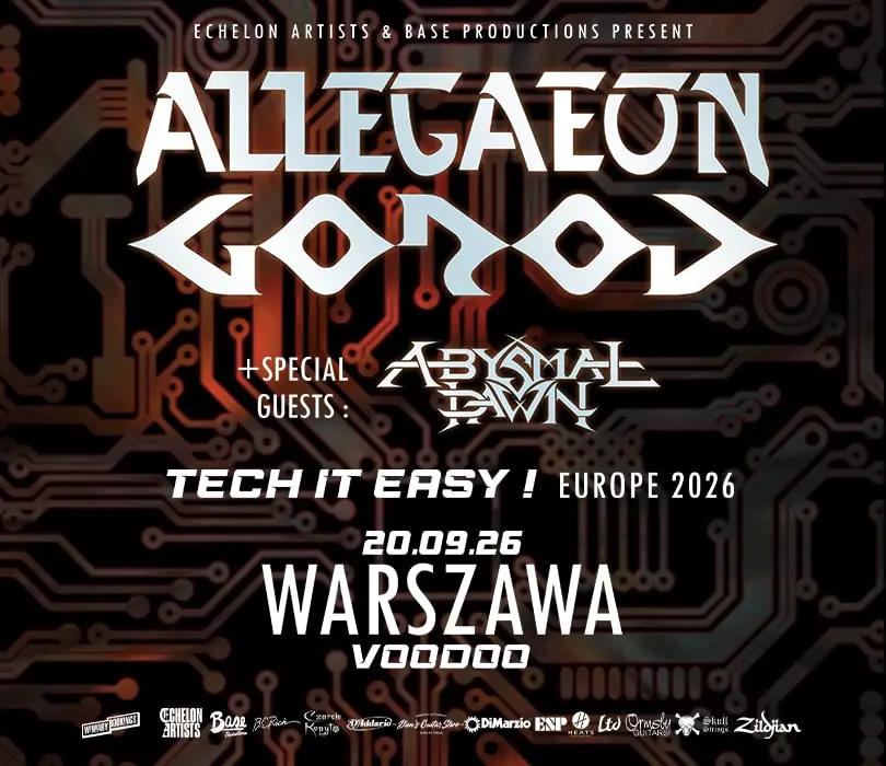 ALLEGAEON + GOROD | Warszawa — VooDoo Club, Warszawa