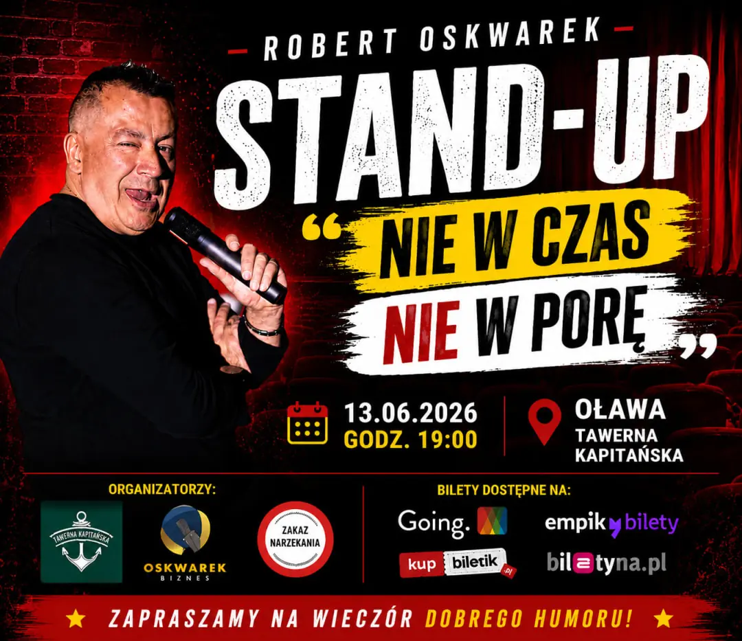 Stand-Up Robert Oskwarek — Tawerna Kapitańska, Oława