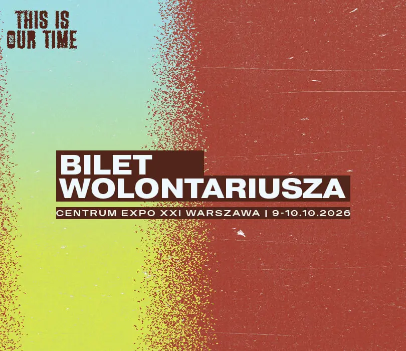 Lístek dobrovolníka | THIS IS OUR TIME 2026 — EXPO XXI, Varšava