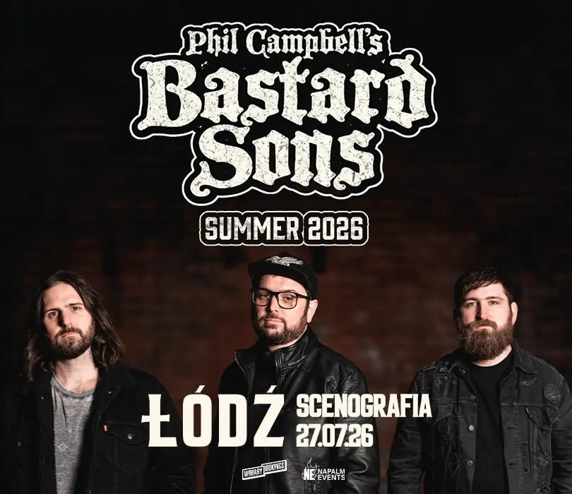 PHIL CAMPBELL'S BASTARD SONS | Łódź — Scenografia, Lodž
