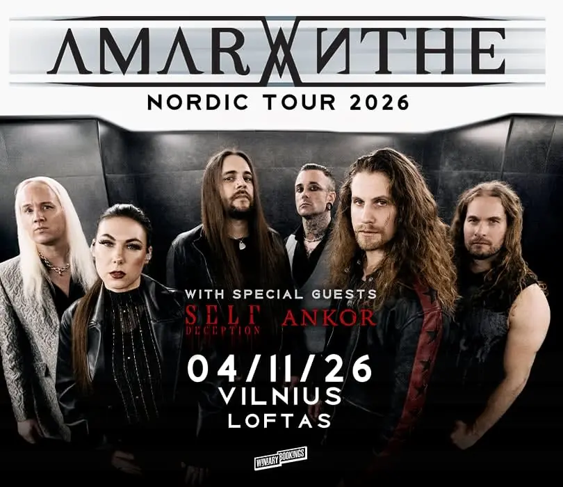 AMARANTHE + SELF DECEPTION, ANKOR | Vilnius — Menų fabrikas Loftas, Vilnius