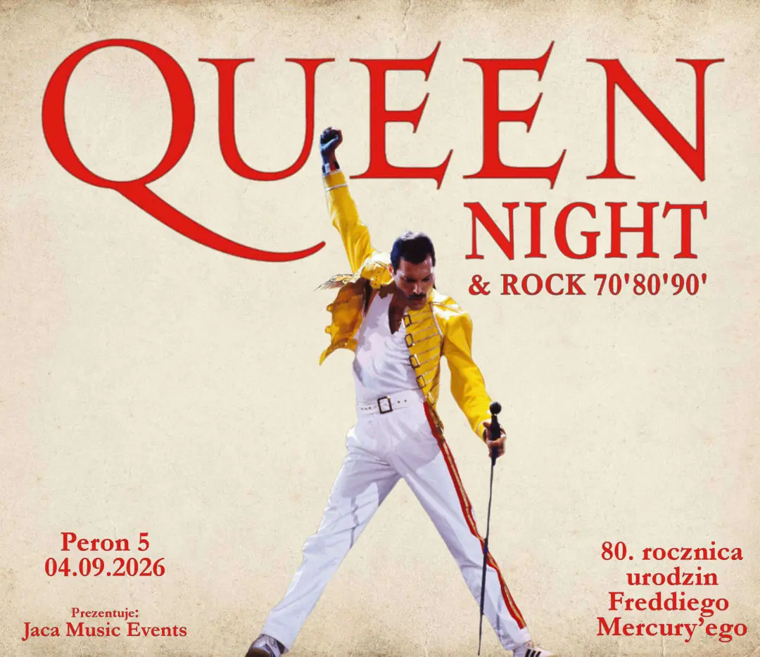 QUEEN Night & Rock 70'80'90' | 04.09 | Peron 5 — PERON 5 | Stacja Food Hall, Gdańsk