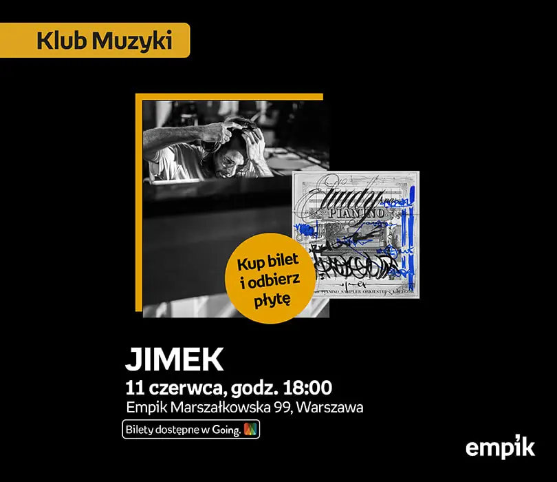 JIMEK w Klubie Muzyki | album „ETIUDY na pianino, sampler, orkiestrę i kolegów” w cenie biletu — Klub Empik, Warszawa