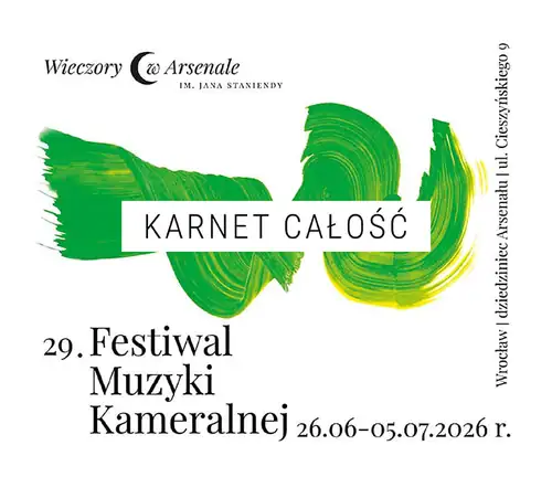 Permanentka CELKEM: 26.06-05.07.2026 – 29. Festival komorní hudby VEČERY V ARZENÁLU jm. Jana Staniendy