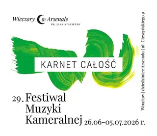 Permanentka CELKEM: 26.06-05.07.2026 – 29. Festival komorní hudby VEČERY V ARZENÁLU jm. Jana Staniendy