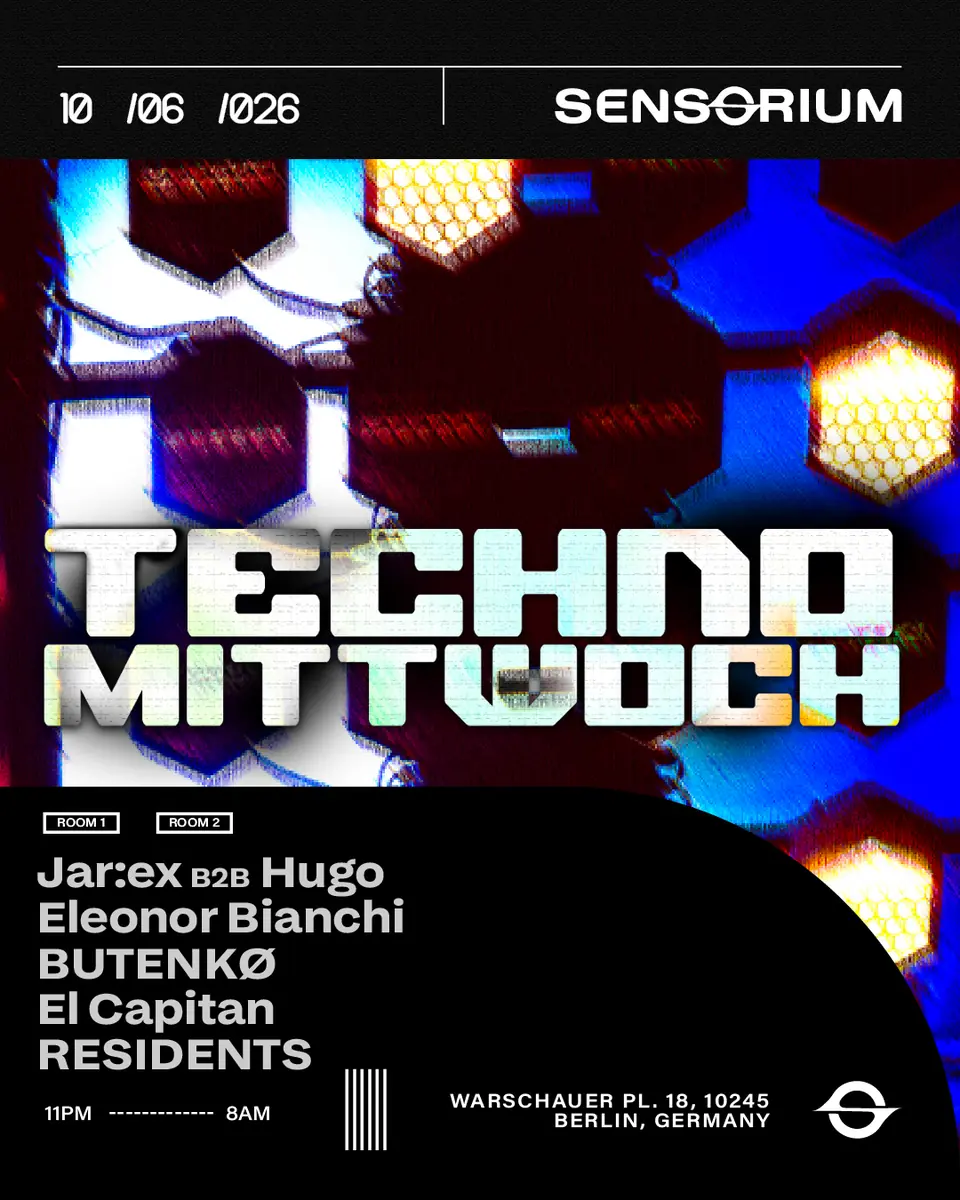 TECHNO MITTWOCH: TAKE YOUR TICKETS — Sensorium, Berlin