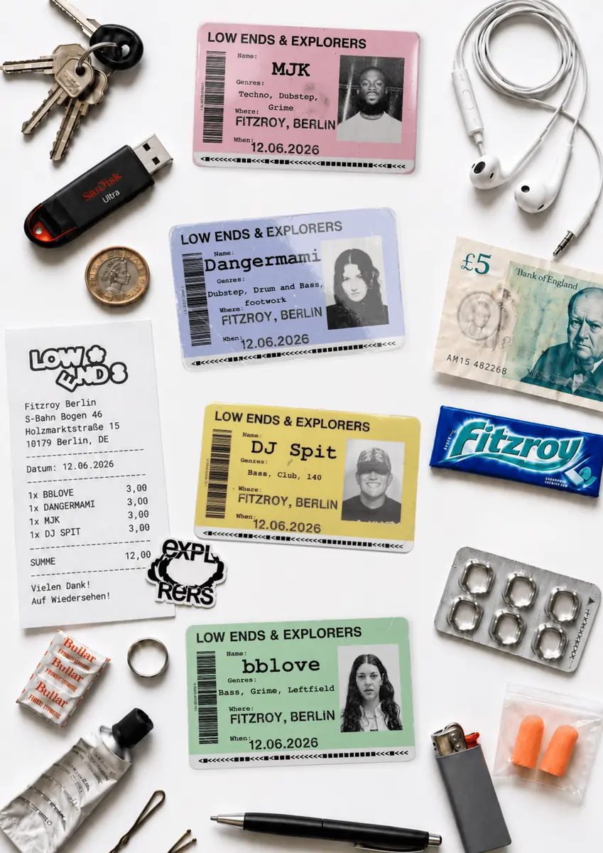 Low Ends & Explorers — Fitzroy, Berlin