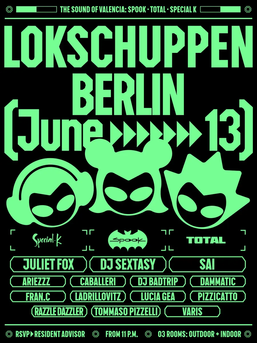 Spook Club pres. DJ SEXSTASY, Juliet Fox, LUCIA GEA, Ariezzz, Razzle Dazzler — Lokschuppen Berlin, Berlin