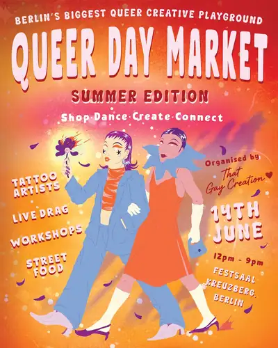Queer Day Market - урок Line Dance, бесплатное Drag-шоу и DJ-и