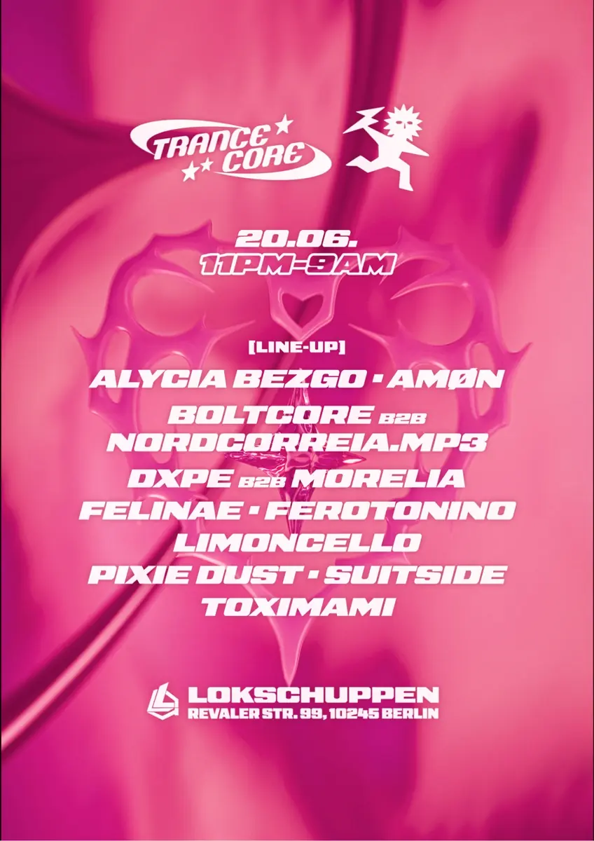 OBSCUUR x Trancecore Outdoor/Indoor з Alycia Bezgo, TOXIMAMI, Morelia, Dxpe, Amøn та іншими — Lokschuppen Berlin, Берлін