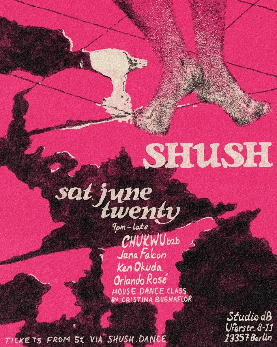 SHUSH // CHUKWU b2b Jana Falcon, Ken Okuda, Orlando Rosé — Studio dB, Берлин