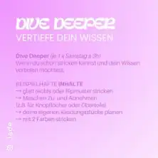 Učíme se pletení - pokročilý kurz: Dive Deeper