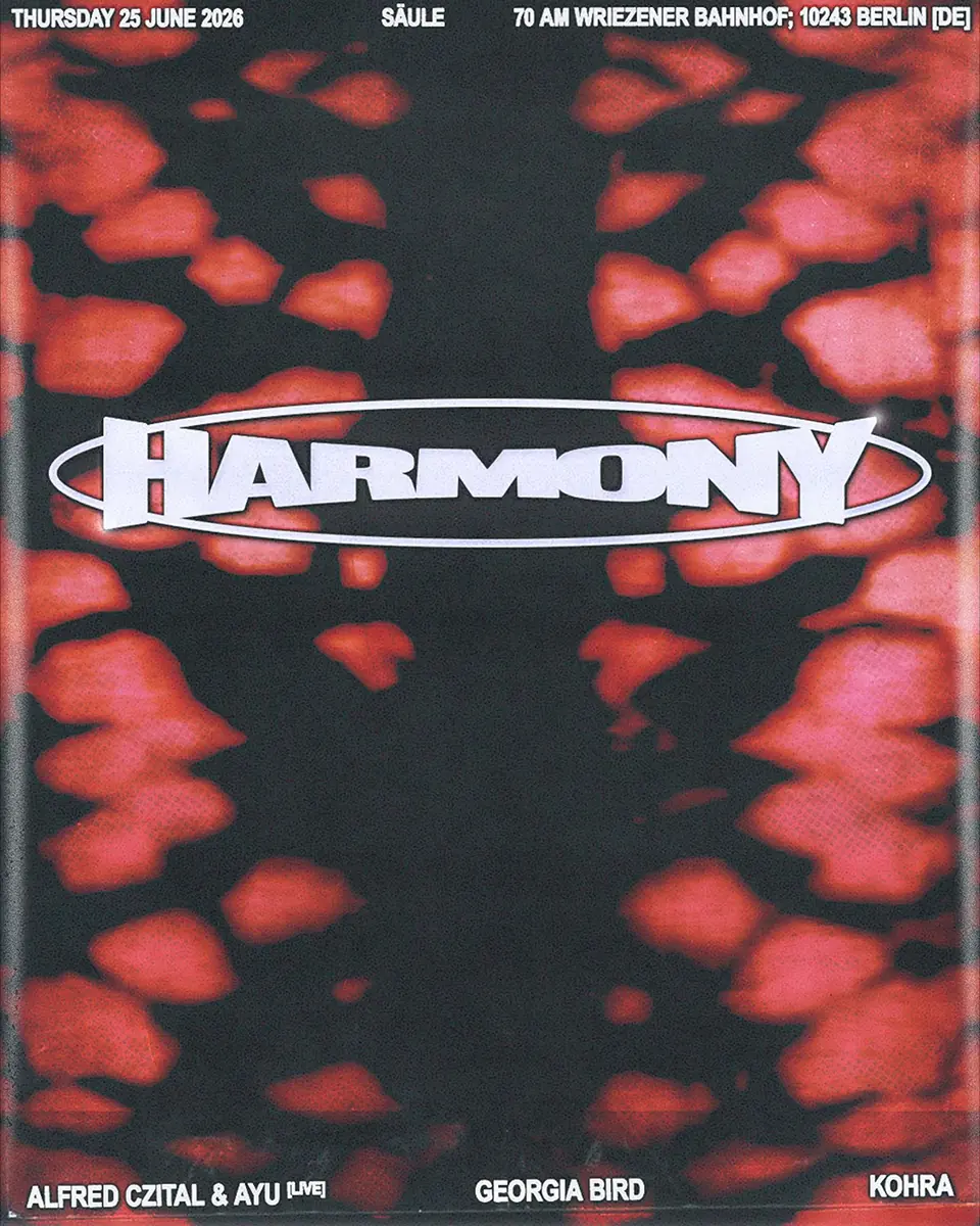 Harmony Rec — Berghain | Panorama Bar | Säule, Berlín