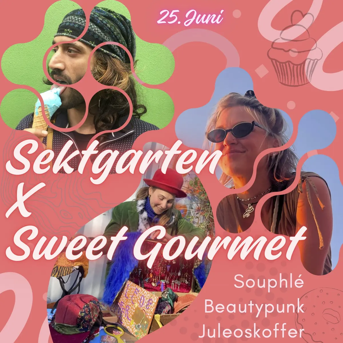 Sektgarten x Sweet Gourmet mit Lesung [freier Eintritt & Open Air] — ://about blank, Berlin