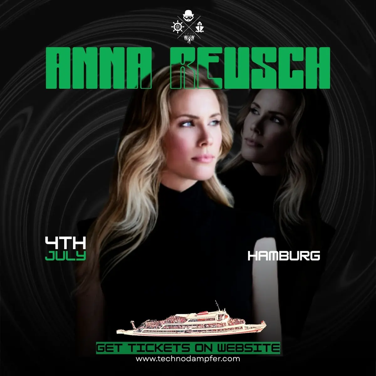 Techno Dampfer Hamburg s Annou Reusch — Hamburk