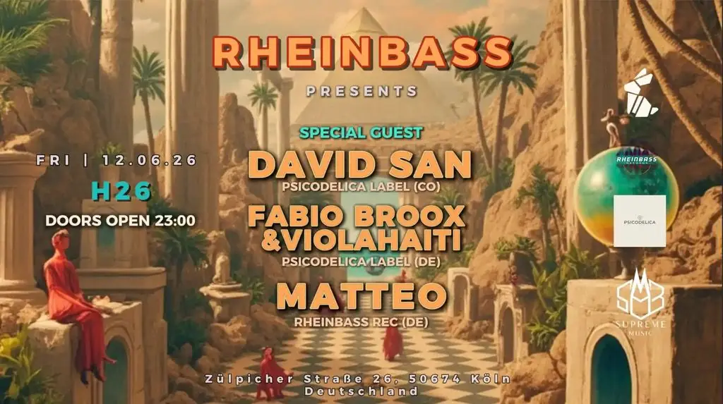 Rheinbass запрошує з Девідом Саном — H26, Кельн