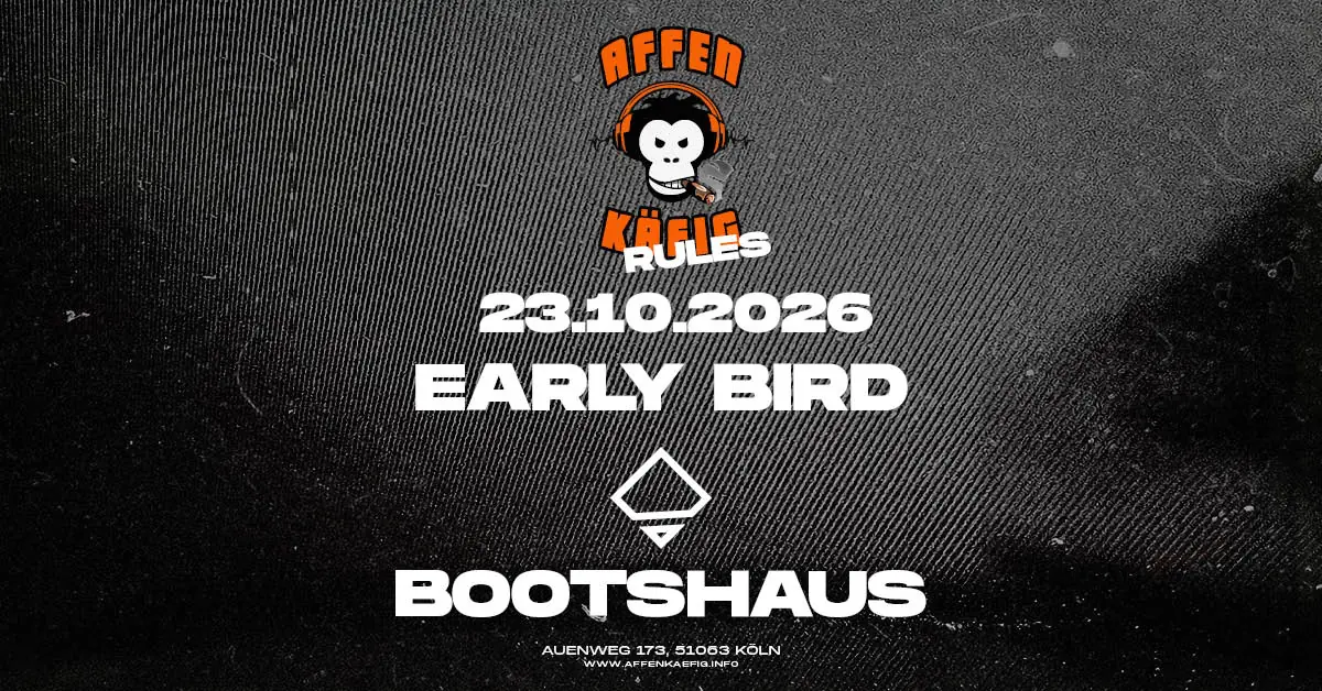 AFFENKÄFIG RULES // Bootshaus KÖLN — Bootshaus, Кельн
