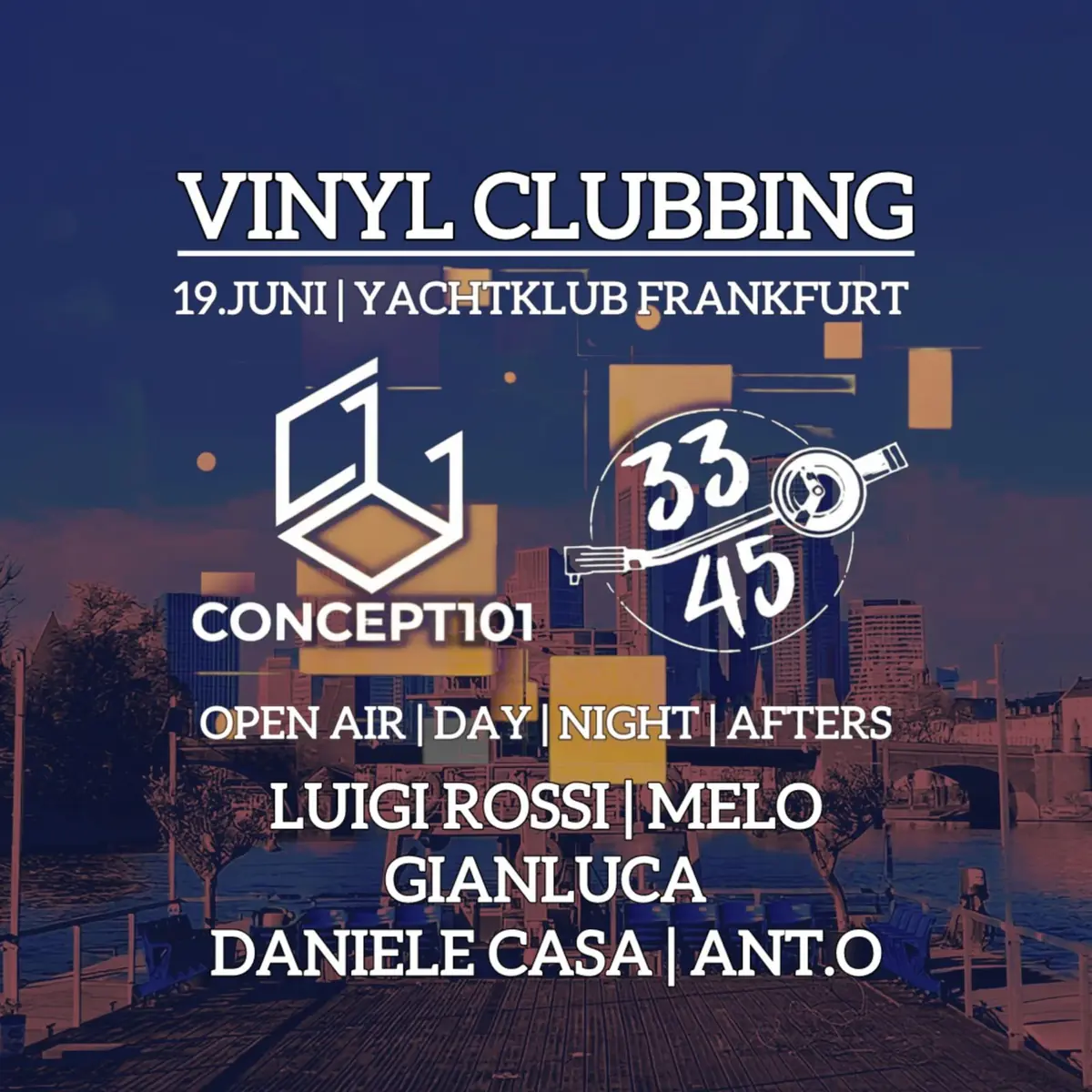 C101 x 33/45 | OPEN AIR VINYLCLUB — Yachtklub, Frankfurt nad Mohanem