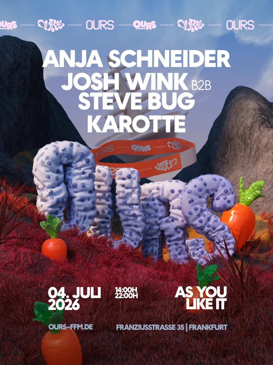 OURS OPEN AIR z Anją Schneider, Josh Wink b2b Steve Bug, Karotte — Sparta Schwimmclub, Frankfurt nad Menem