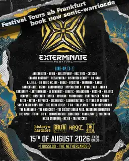 Autobus na Exterminate Festival (early Hardcore)