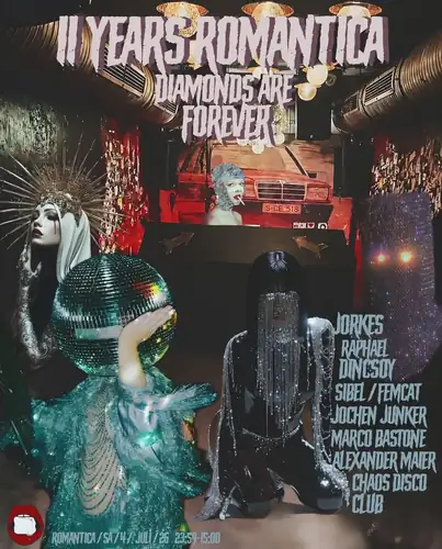11 LET Romantica - 'DIAMONDS ARE FOREVER' / DO 15 HODIN / 8 DJ´S / BLING BLING DEKO