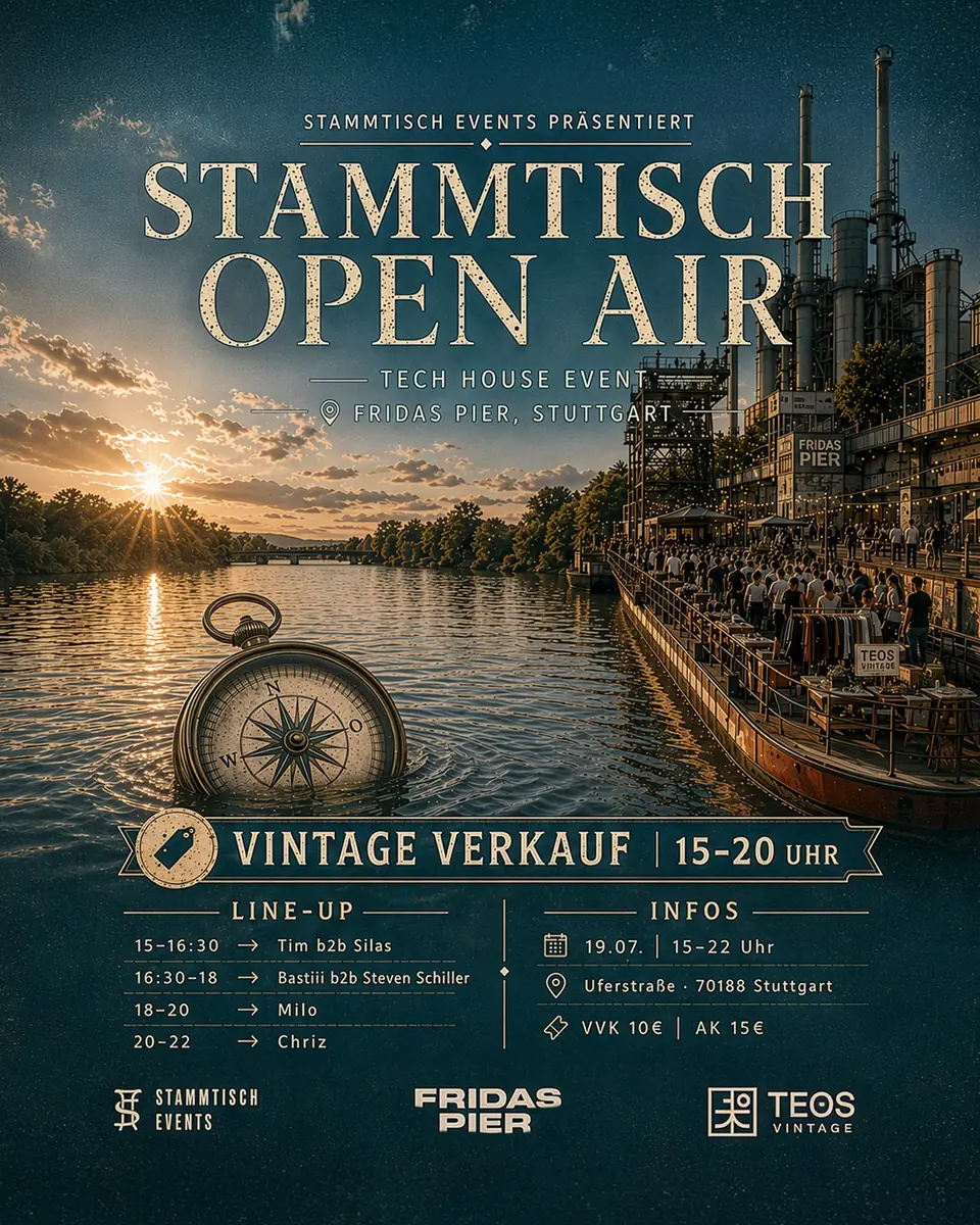 STAMMTISCH EVENTS PRES. STAMMTISCH OPEN AIR — Fridas Pier, Stuttgart