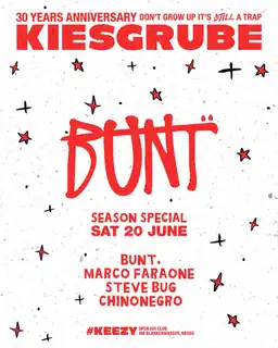 Kiesgrube 21.06 with BUNT., Marco Faraone, Steve Bug Chinonegro