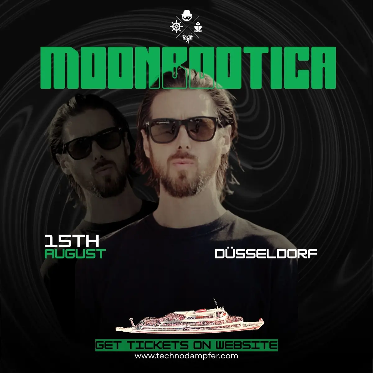 Techno Dampfer Düsseldorf with Moonbootica — Düsseldorf