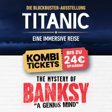 TITANIC & THE MYSTERY OF BANKSY DRESDEN | Kombi-Tages-Flexticket — Erlwein Forum, Ostra-Areal, Dresden