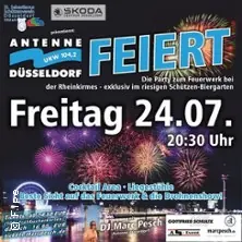 Antenne Düsseldorf feiert - Die Party zum Kirmes-Feuerwerk — Schützen-Biergarten auf der Größten Kirmes am Rhein, Düsseldorf