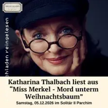 Katharina Thalbach czyta: Miss Merkel - Mord unter dem Weihnachtsbaum — Stadthalle Göttingen, Göttingen