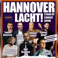 Hannover lacht - Stand Up Comedy Mix-Show mit Benni Stark, Benaissa Lamroubal, Anissa Loucif u.a. — Kultur- und Kommunikationszentrum Pavillon, Hannover