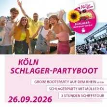 Schlager-Partyboot Köln - na palubě KD "RheinFantasie"