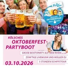 Oktoberfest-Partyboot