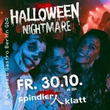 Halloween Nightmare - halloweenská párty v Spindler & Klatt