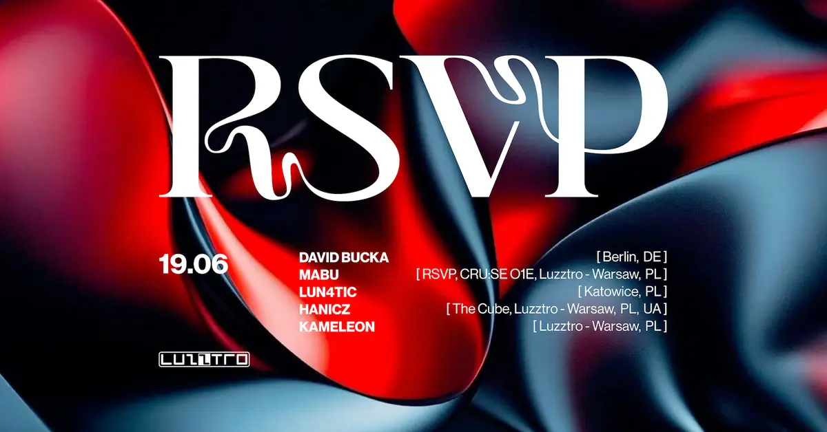 RSVP presents: David Bucka — Luzztro, Warszawa