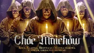 Sbor mnichů při svíčkách