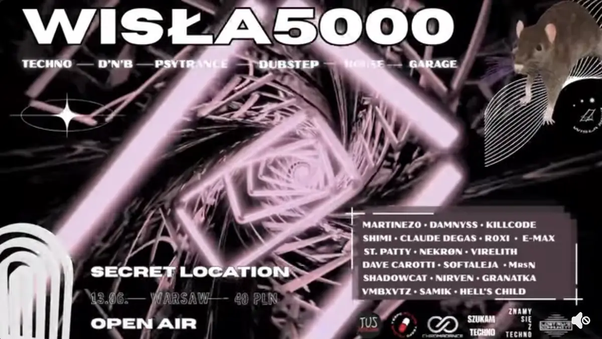 WISŁA5000 OPEN AIR — TBA - Secret Location, Varšava