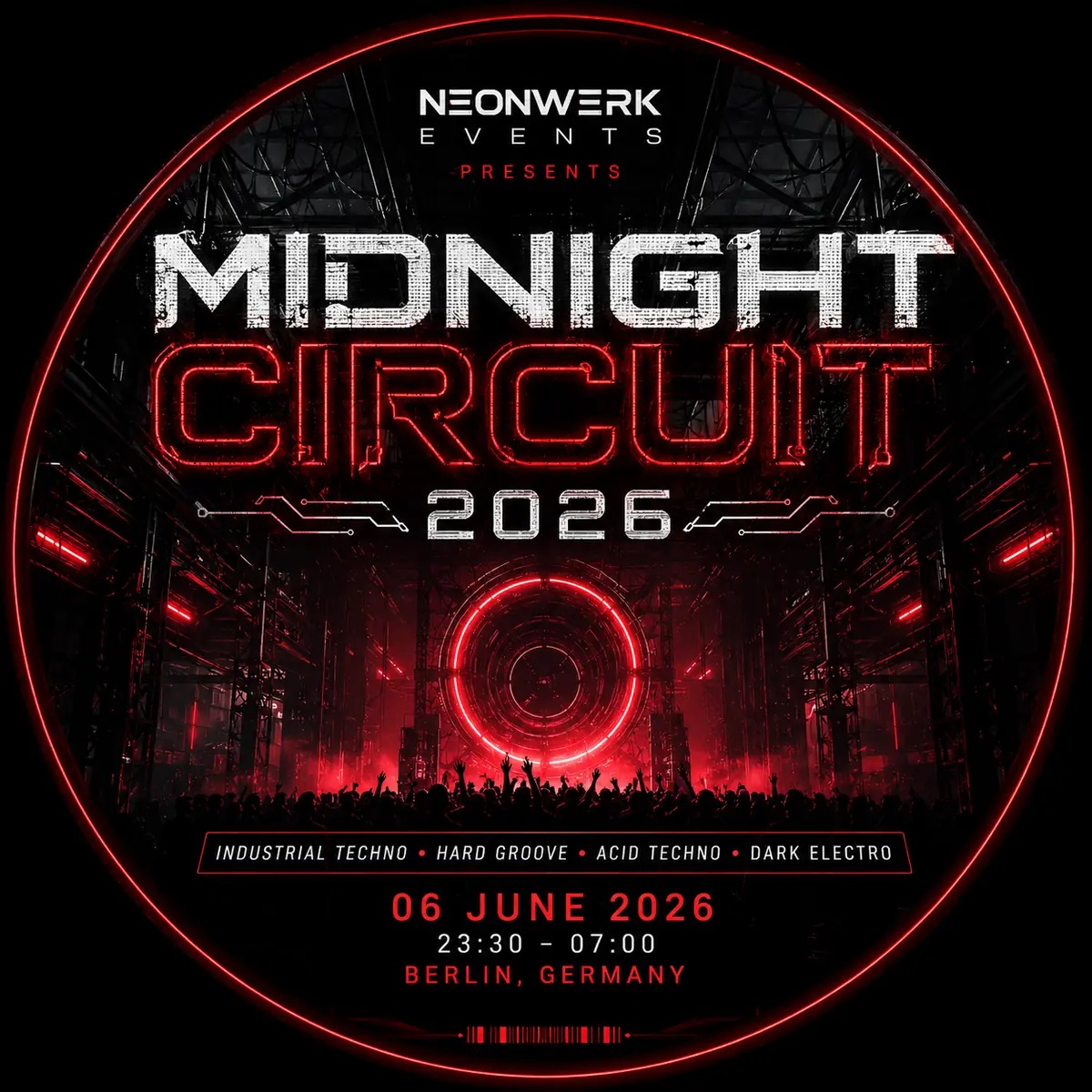 [ПЕРЕНЕСЕНО] MIDNIGHT CIRCUIT 2026 — TBA - KRAFTWERK ARENA, Берлин