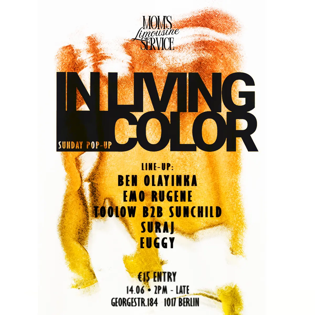 In Living Color Sunday Pop up — Mom's Limousine Service, Berlin