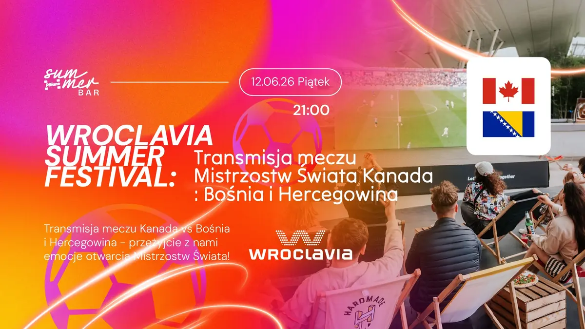 Wroclavia Summer Festival: Přenos zápasu Mistrovství světa Kanada - Bosna a Hercegovina — Dach Wroclavia - Pitlane Summer Bar, Vratislav