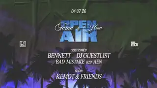 Tama x SLOW Open Air: BENNETT - DJ GUESTLIST